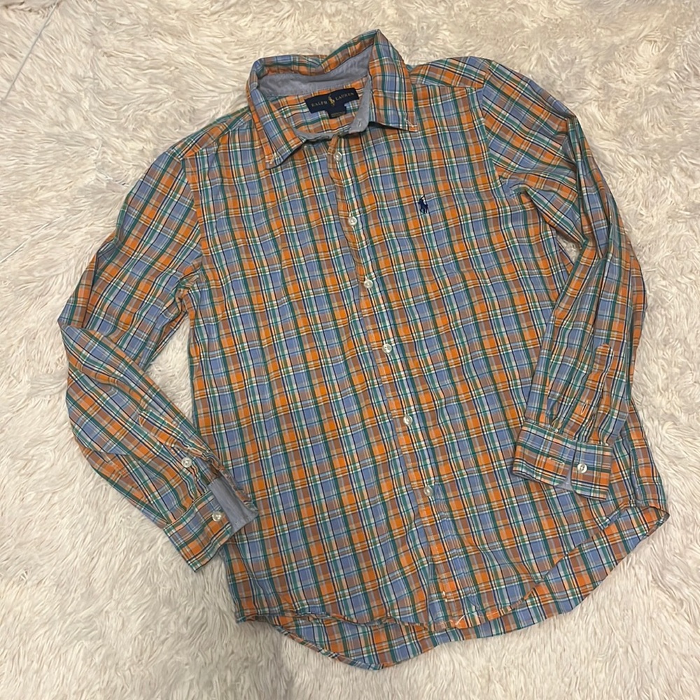 Ralph Lauren Boys Plaid Button Down